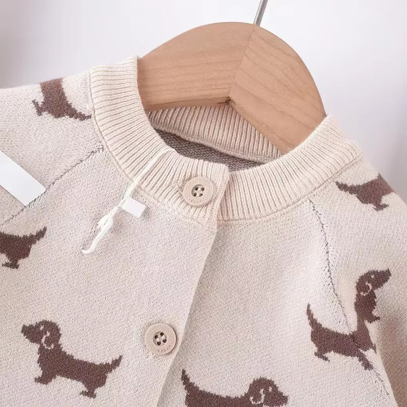 SnugTale – Cartoon Knit Sweater Jumpsuit for Babies & Toddlers