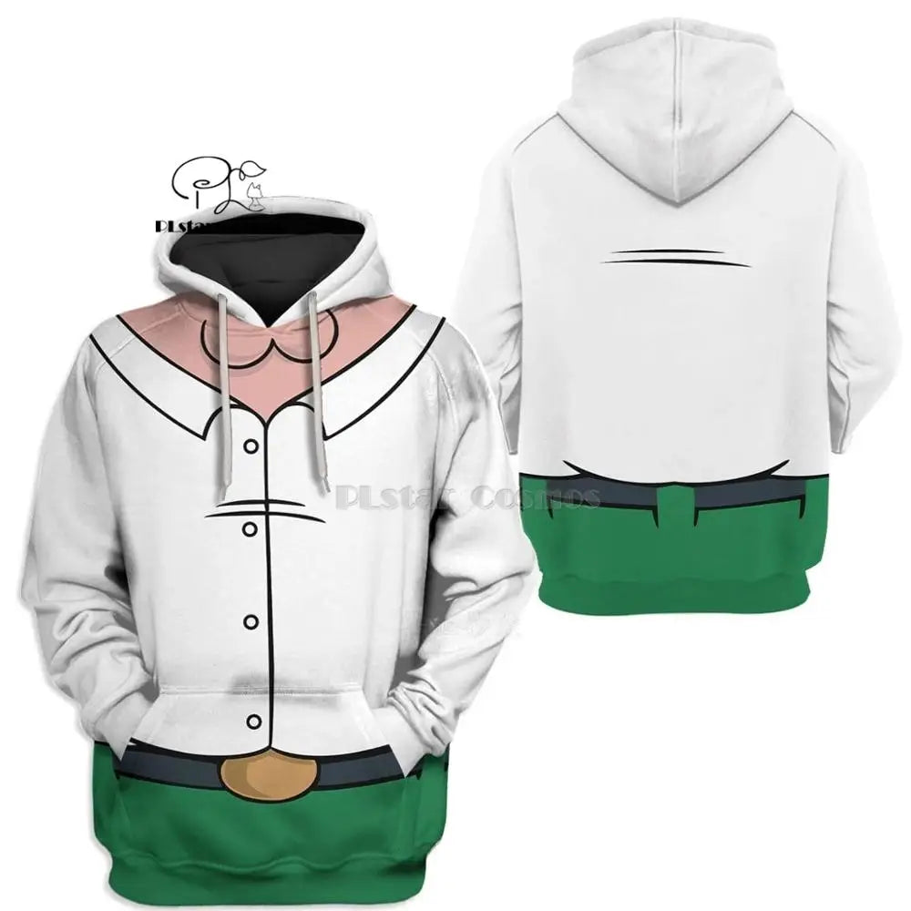 PLstar Cosmos Guy Peter Griffin Costume 3d hoodies/Sweatshirt Winter autumn funny Christmas Halloween cosplay streetwear