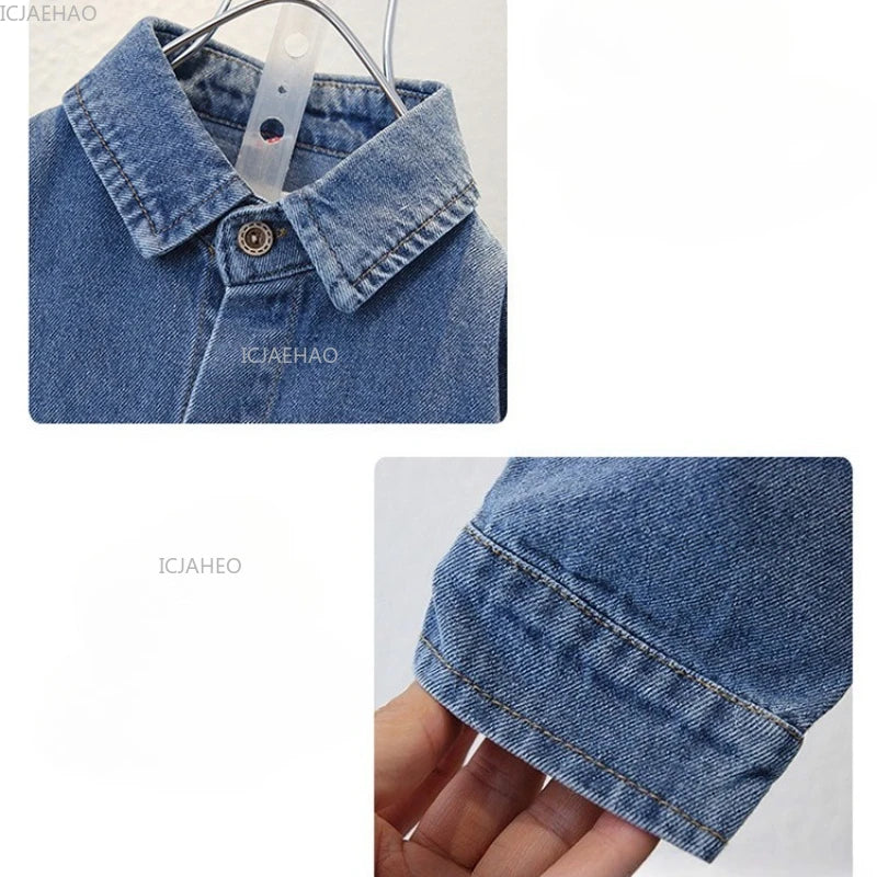 Boys Denim Jacket & Pants Set - 2-Piece Outfit