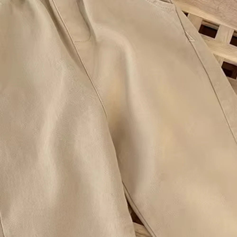 Boys Cargo Pants - Mid-Rise Button Trousers Ages 2-5