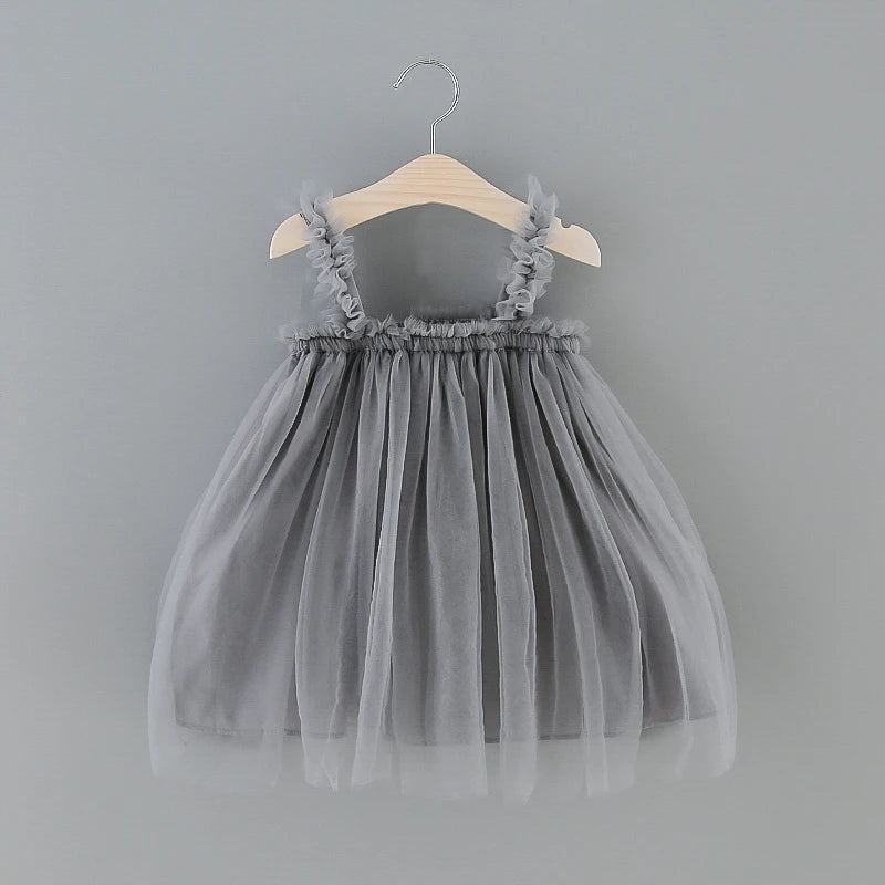 Baby Girl Tulle Party Dress - Sleeveless Tutu
