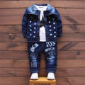 Toddler Boy Denim Vest Set - 3-Piece Outfit