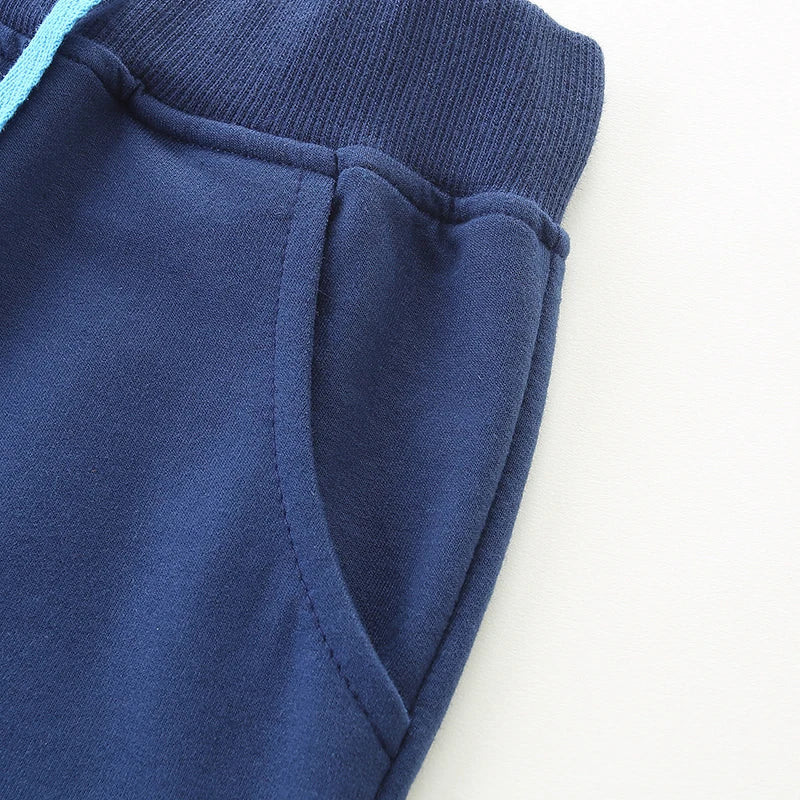 Boys' Trousers Autumn New Pure Cotton Car Printing Children's Trousers Casual Boys' Clothing.