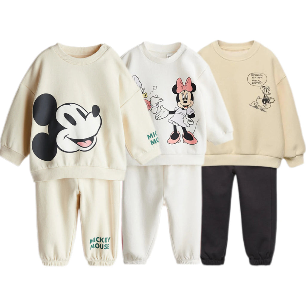 Toddler Cartoon Hoodie & Pants Set - 2-Piece