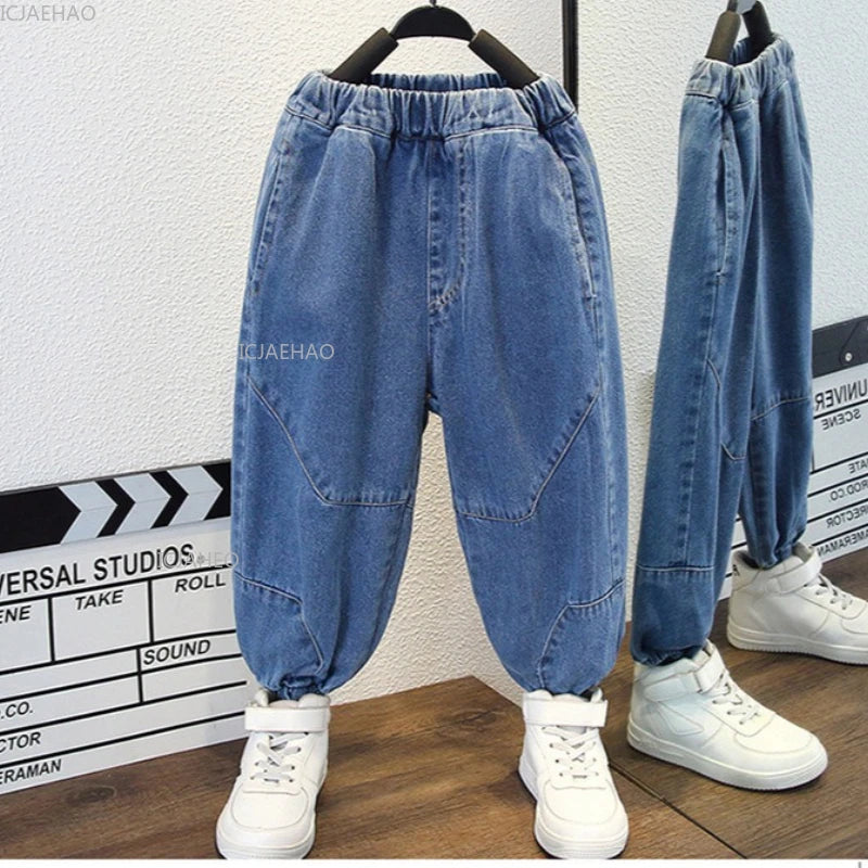 Boys Denim Jacket & Pants Set - 2-Piece Outfit