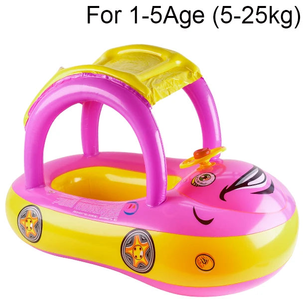 Toddler Car Pool Float - Swimming Ring Ages 4-6
