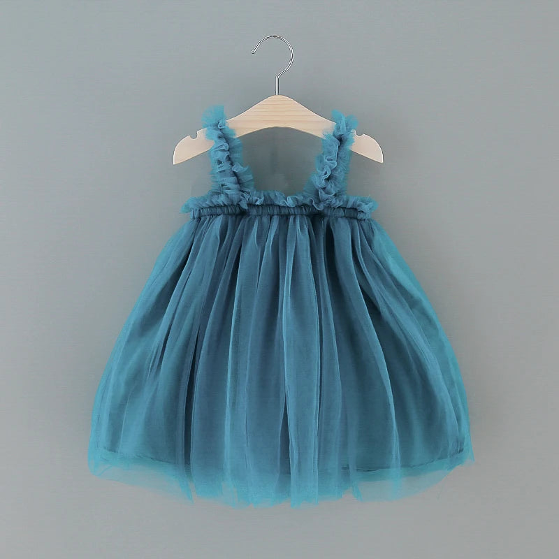 Baby Girl Tulle Party Dress - Sleeveless Tutu