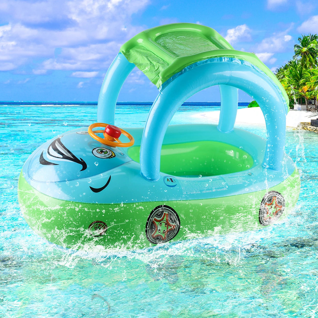Toddler Car Pool Float - Swimming Ring Ages 4-6
